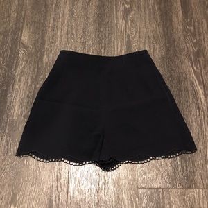 Club Monaco Navy Blue High Waist Shorts